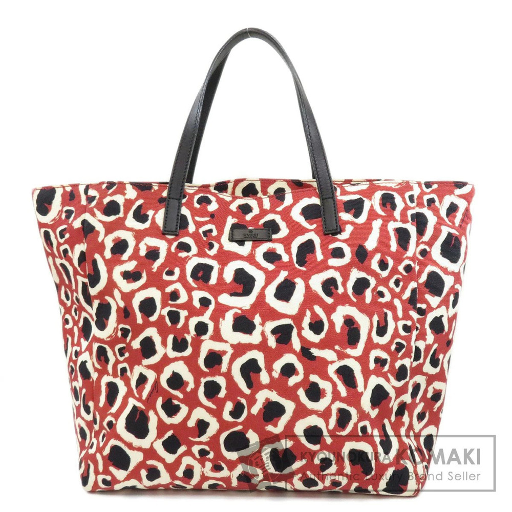 Gucci Logo Motif Tote Bag Canvas